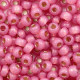 Miyuki seed beads 6/0 - Silverlined alabaster dyed dark rose 6-645